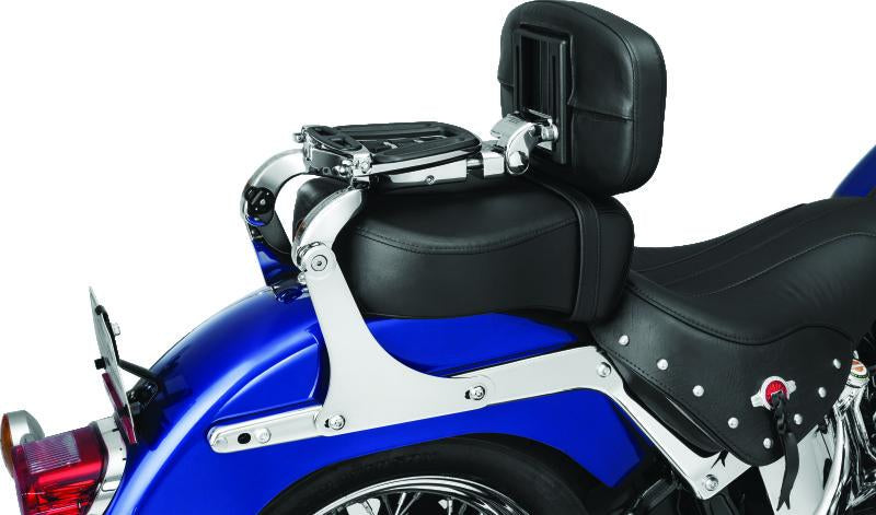 Kuryakyn Fixed Mounts For Multi-Purpose Backrest 06-17 Softail Chrome