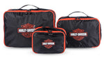 Harley-Davidson 3PC Expandable Packing Cube Set, Bar & Shield Logo