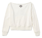 Women's H-D Essential Off-The-Shoulder Crew - Cloud Dancer