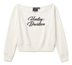 Women's H-D Essential Off-The-Shoulder Crew - Cloud Dancer