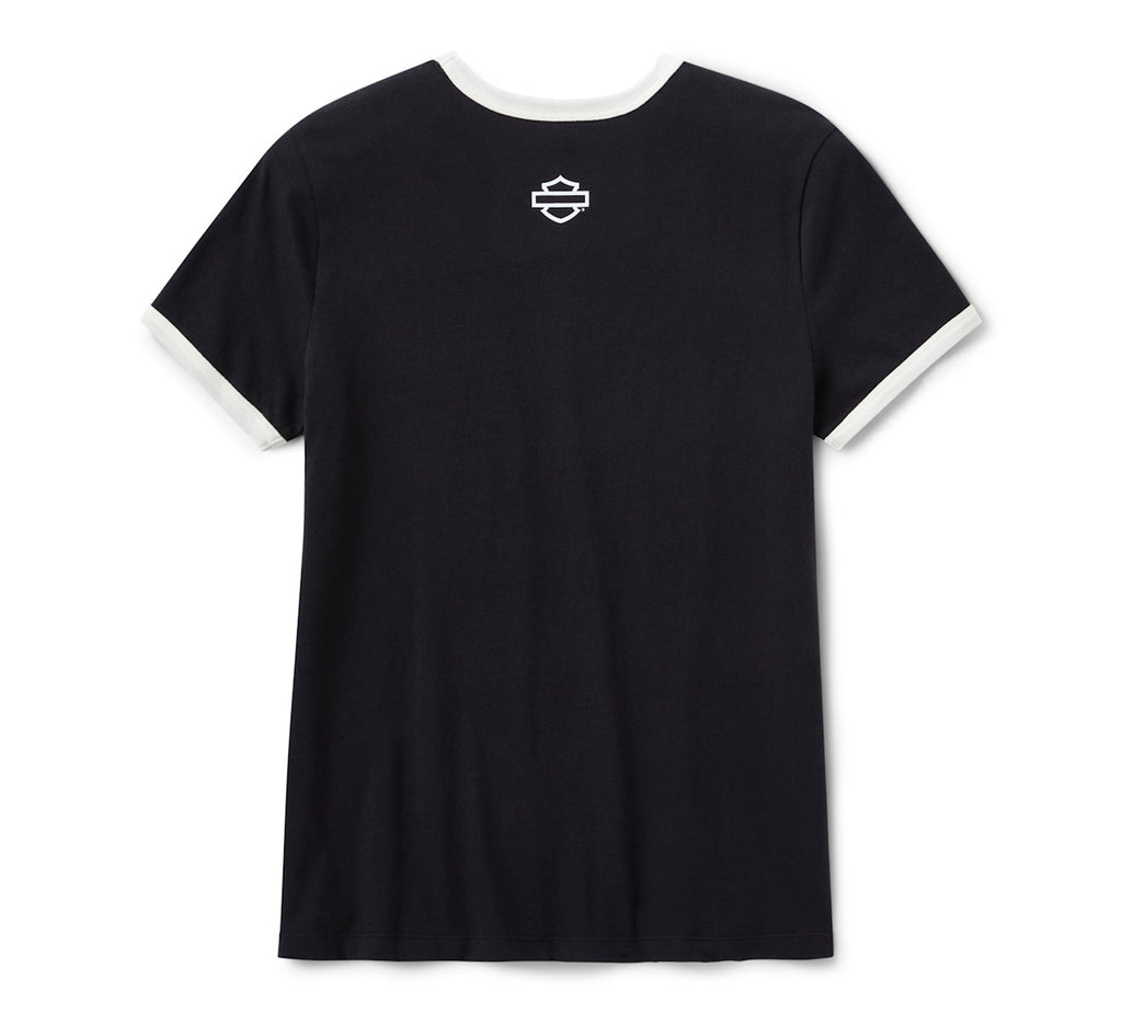 Women's Screamin' Eagle Drop H Ringer Tee