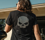Women's Willie G Skull Bling V-neck