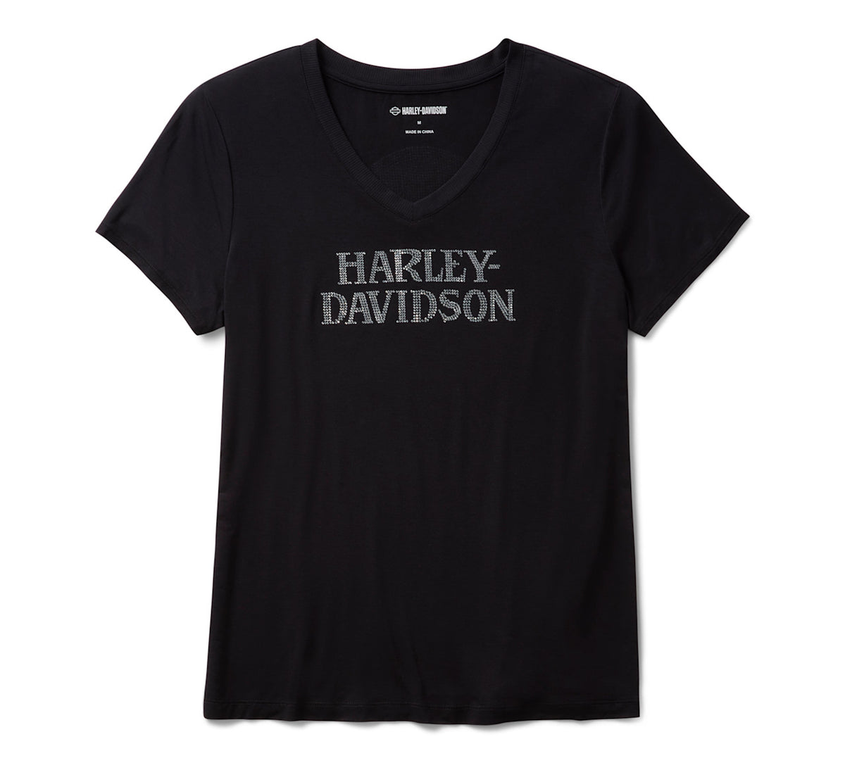 Women's Willie G Skull Bling V-neck