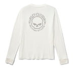 Women's Willie G Skull Bling Long Sleeve - Cloud Dancer