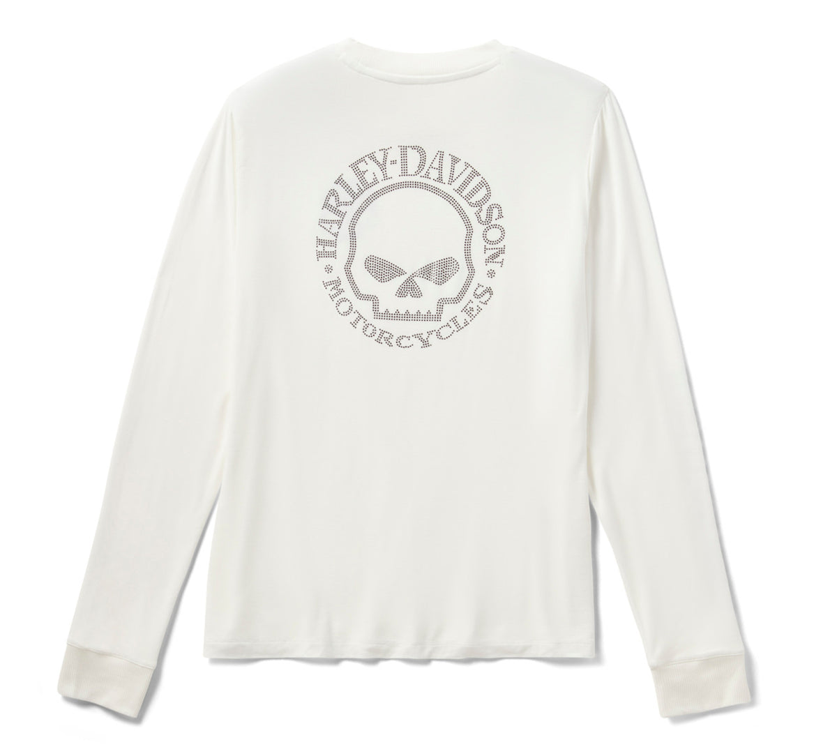 Women's Willie G Skull Bling Long Sleeve - Cloud Dancer
