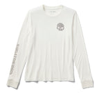 Women's Willie G Skull Bling Long Sleeve - Cloud Dancer