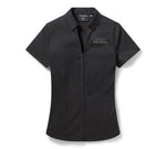 Women's Willie G Bling Garage Shirt - Harley Black