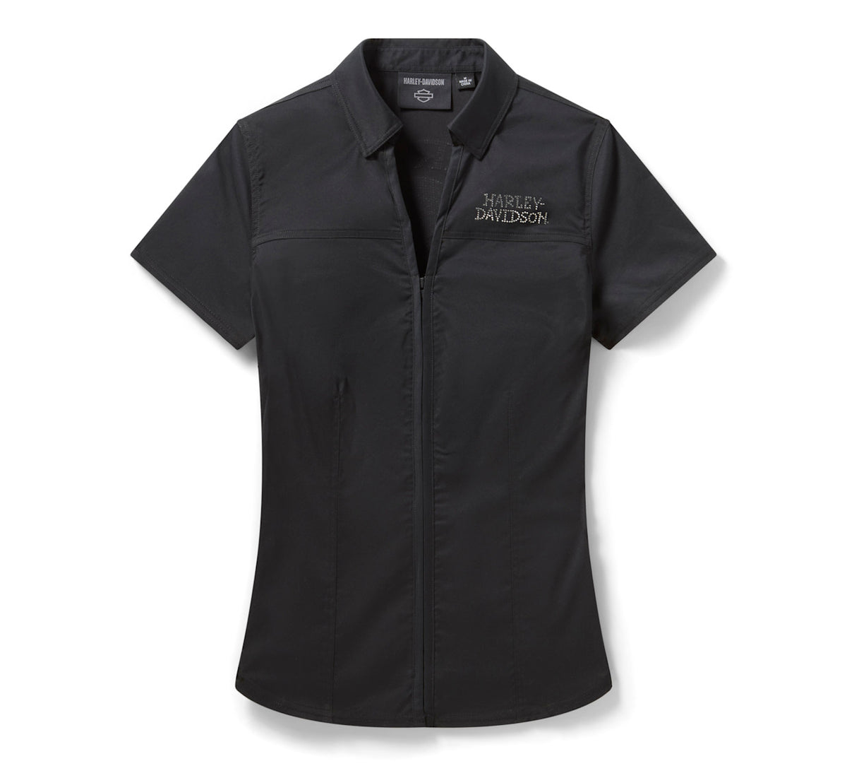 Women's Willie G Bling Garage Shirt - Harley Black