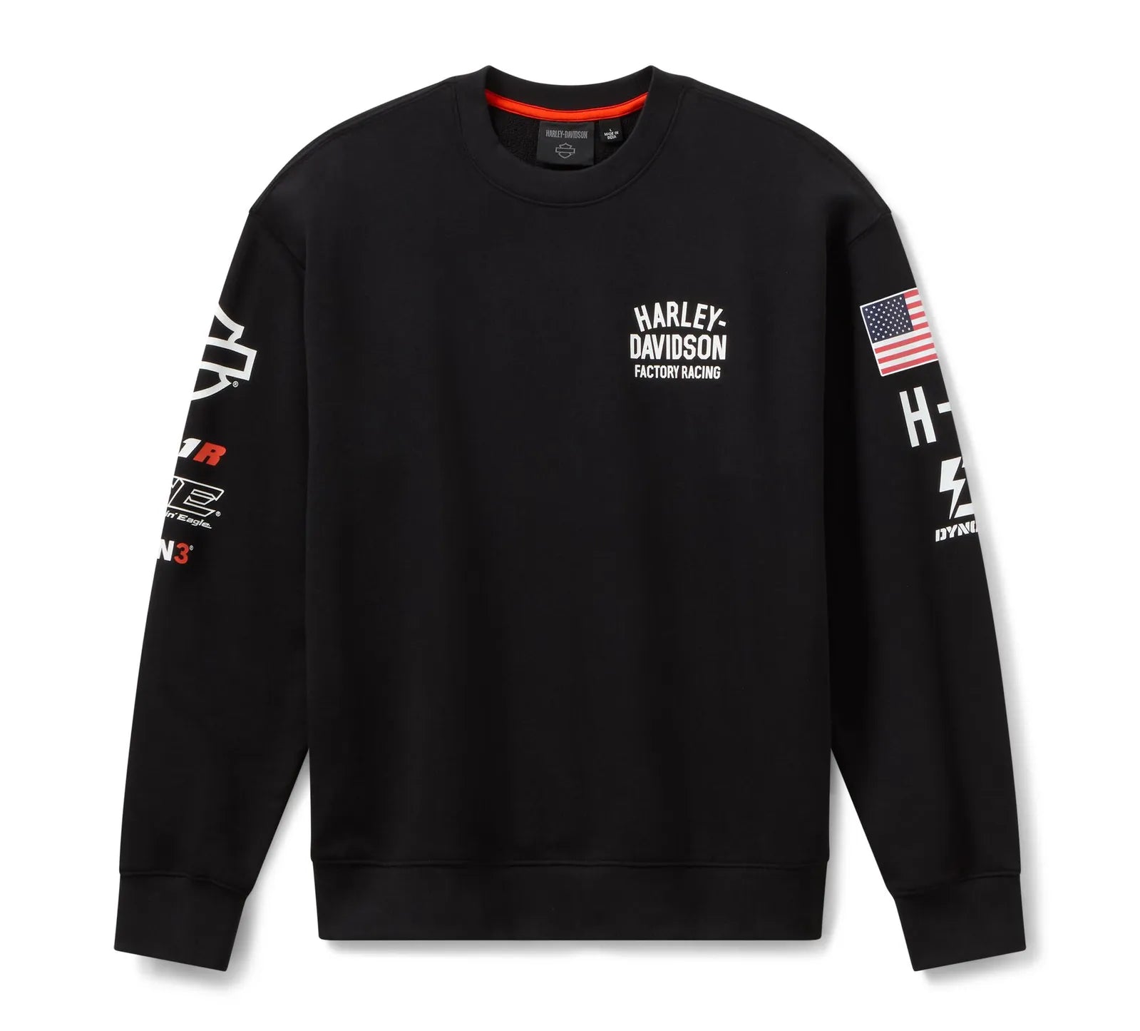 Harley-Davidson 2026 CREWNECK-KNIT FACTORY RACING BLACK