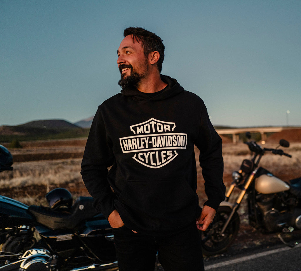 Harley-Davidson Men's H-D Standard Bar & Shield Pullover Hoodie - Harley Black - additional view 3