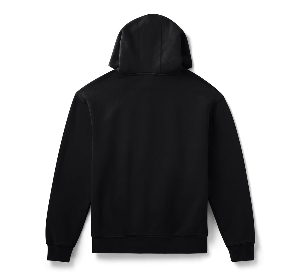 Harley-Davidson Men's H-D Standard Bar & Shield Pullover Hoodie - Harley Black - back view