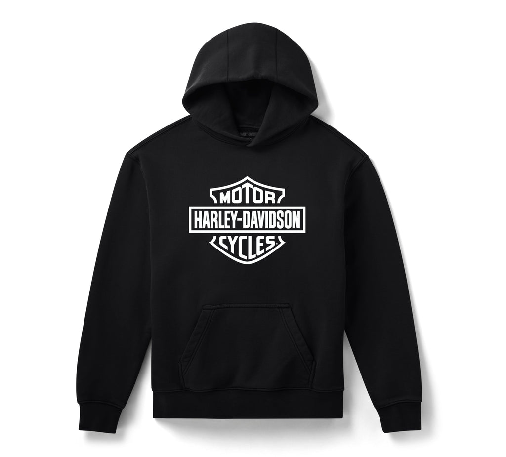 Harley-Davidson Men's H-D Standard Bar & Shield Pullover Hoodie - Harley Black - front view