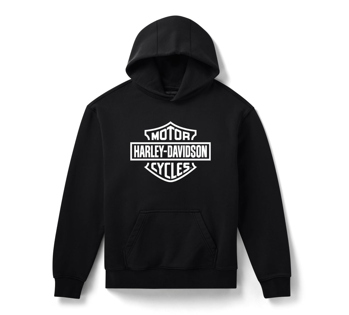 Harley-Davidson Men's H-D Standard Bar & Shield Pullover Hoodie - Harley Black - front view