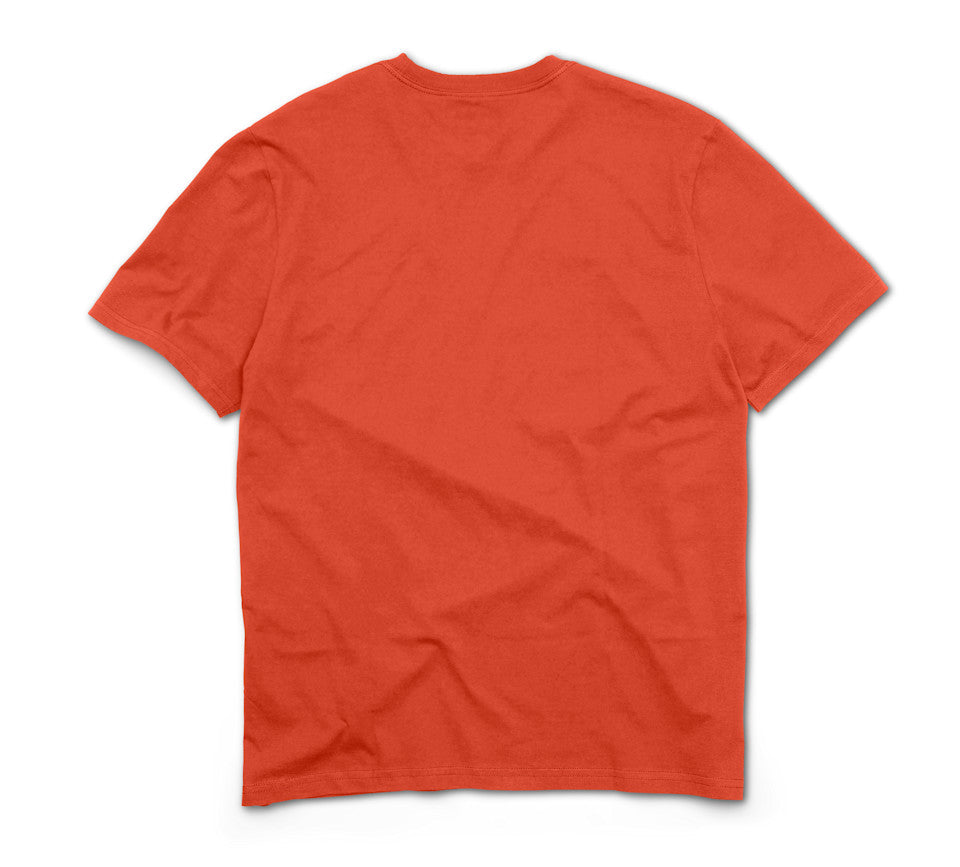 Harley-Davidson Men's H-D Standard Bar & Shield Tee - Vintage Orange - back view