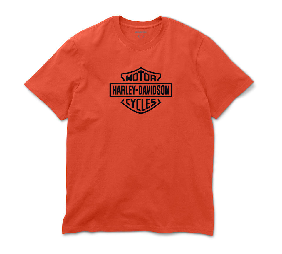 Harley-Davidson Men's H-D Standard Bar & Shield Tee - Vintage Orange - front view