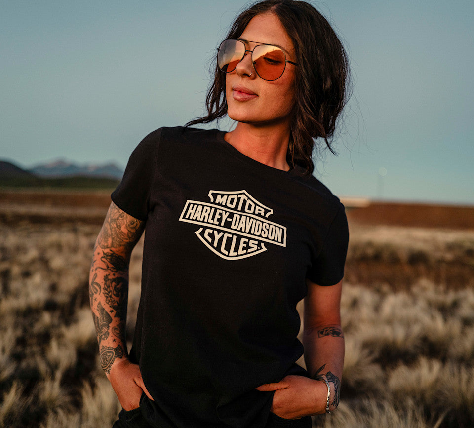 Harley-Davidson Women's H-D Standard Bar & Shield Tee - Harley Black - additional view 2