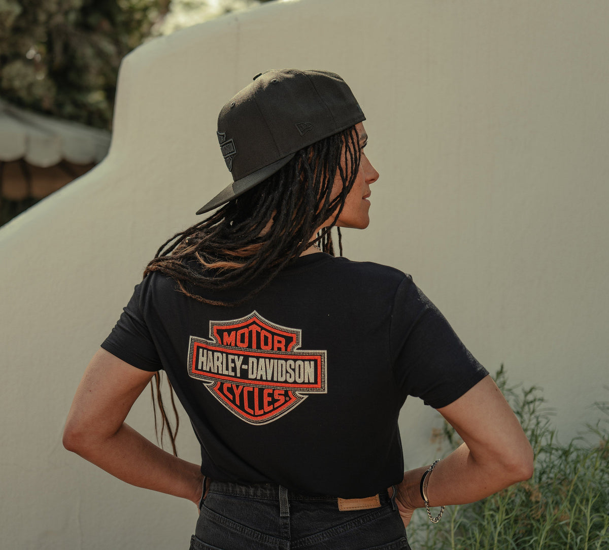 Harley-Davidson Women's Essential Bling V Neck Tee