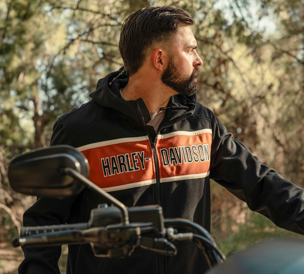 Men's H-D Trenton Deflector 2.0 Hooded Riding Fleece