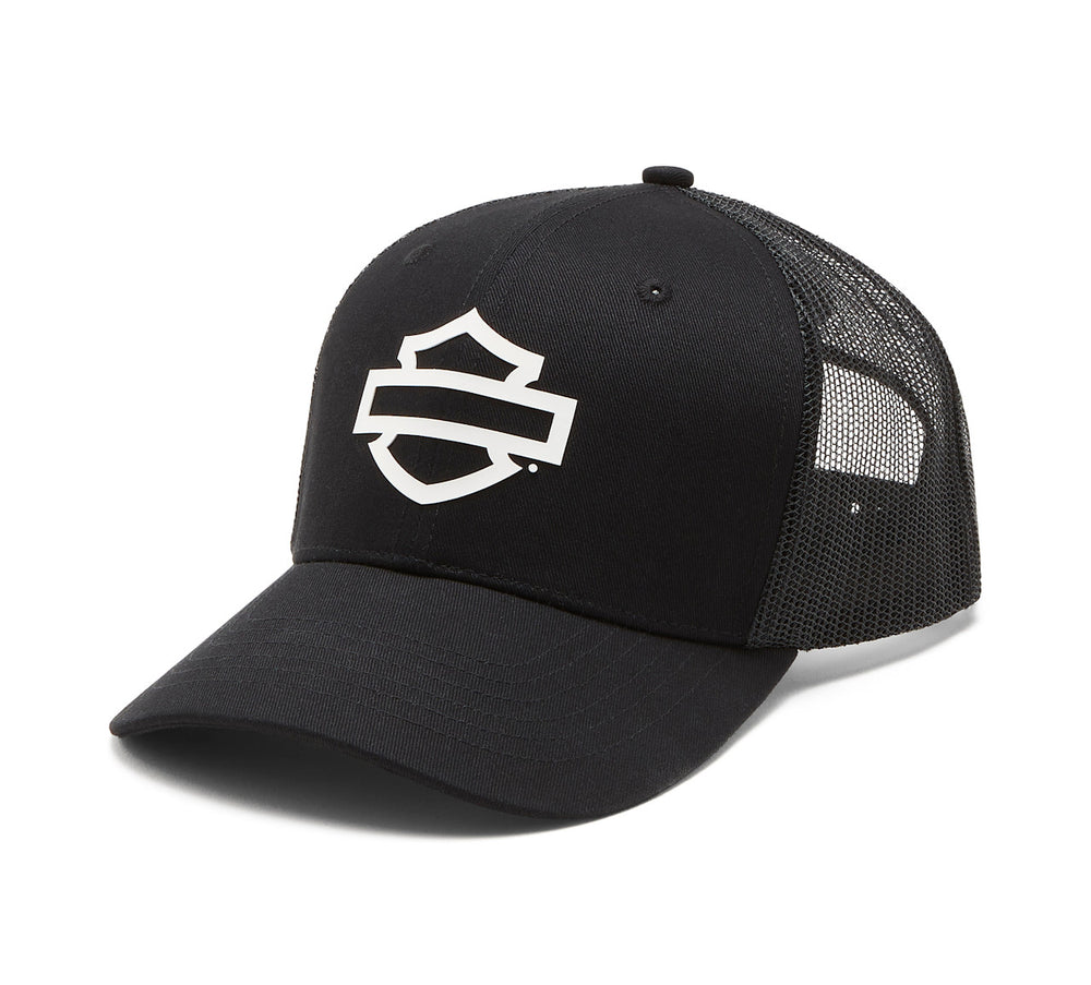 Men's Logo Colorblock Adjustable Trucker Cap - Harley Black