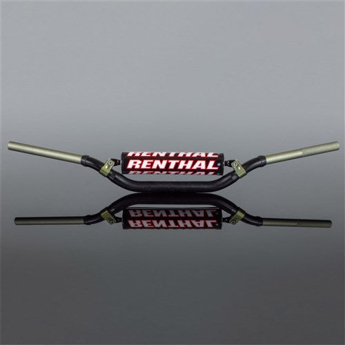 RENTHAL TWINWALL H/BAR YAM YZ 07-23 / YZF 07-17 (602 BEND) BLK W/BAR PAD (990-01-BK-07-185)