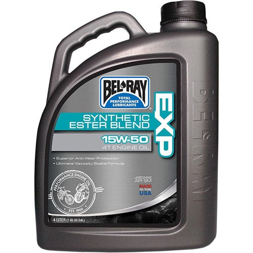 BELRAY EXP SYNTHETIC BLEND 4T ENG OIL 15W-50 4 LITRE (4 TO A BOX - 301402150185) [SPC01]