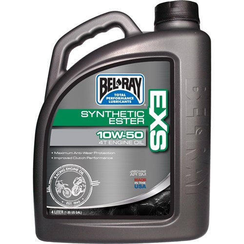 BELRAY EXS SYNTHETIC 4T ENG OIL 10W-50 4 LITRE (4 TO A BOX - 301840150185) [SPC01]