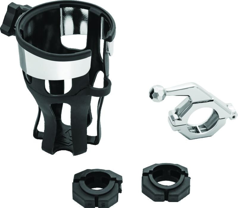 Kuryakyn Reflex Drink Holder With Bar Mount Universal Chrome