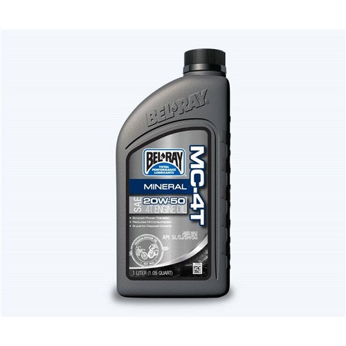 BELRAY MC-4T MINERAL ENG Oil 20W-50 1 LITRE (12 TO A BOX 301713150145) [SPC01]