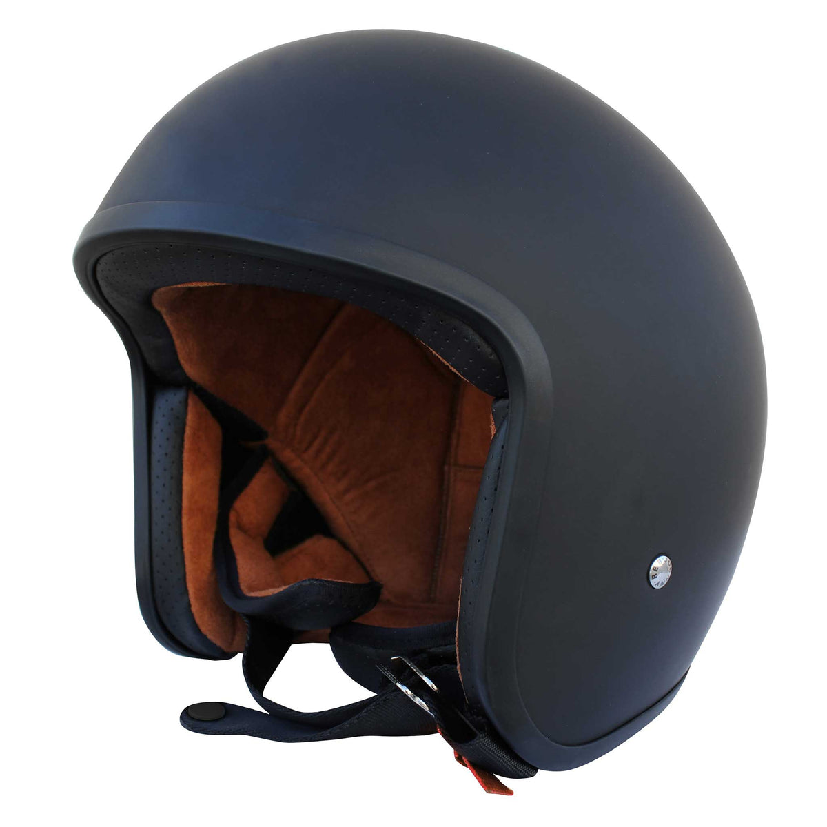 Johnny Reb Burke Open Face Helmet - Black/Brown (JRH10001) - product image 3