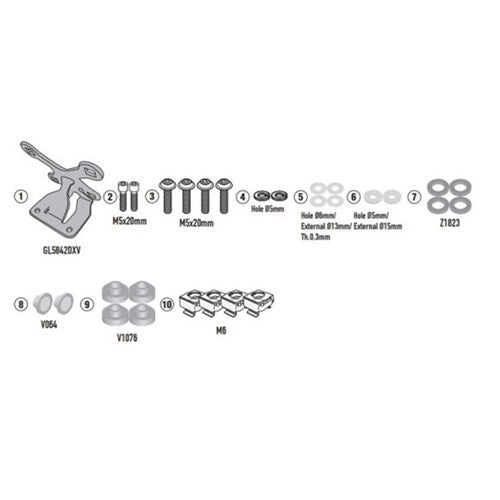 GIVI SPECIFIC WINDSCREEN FITTING KIT - HONDA CB650R 24- (NEEDS SCREEN 1173S)