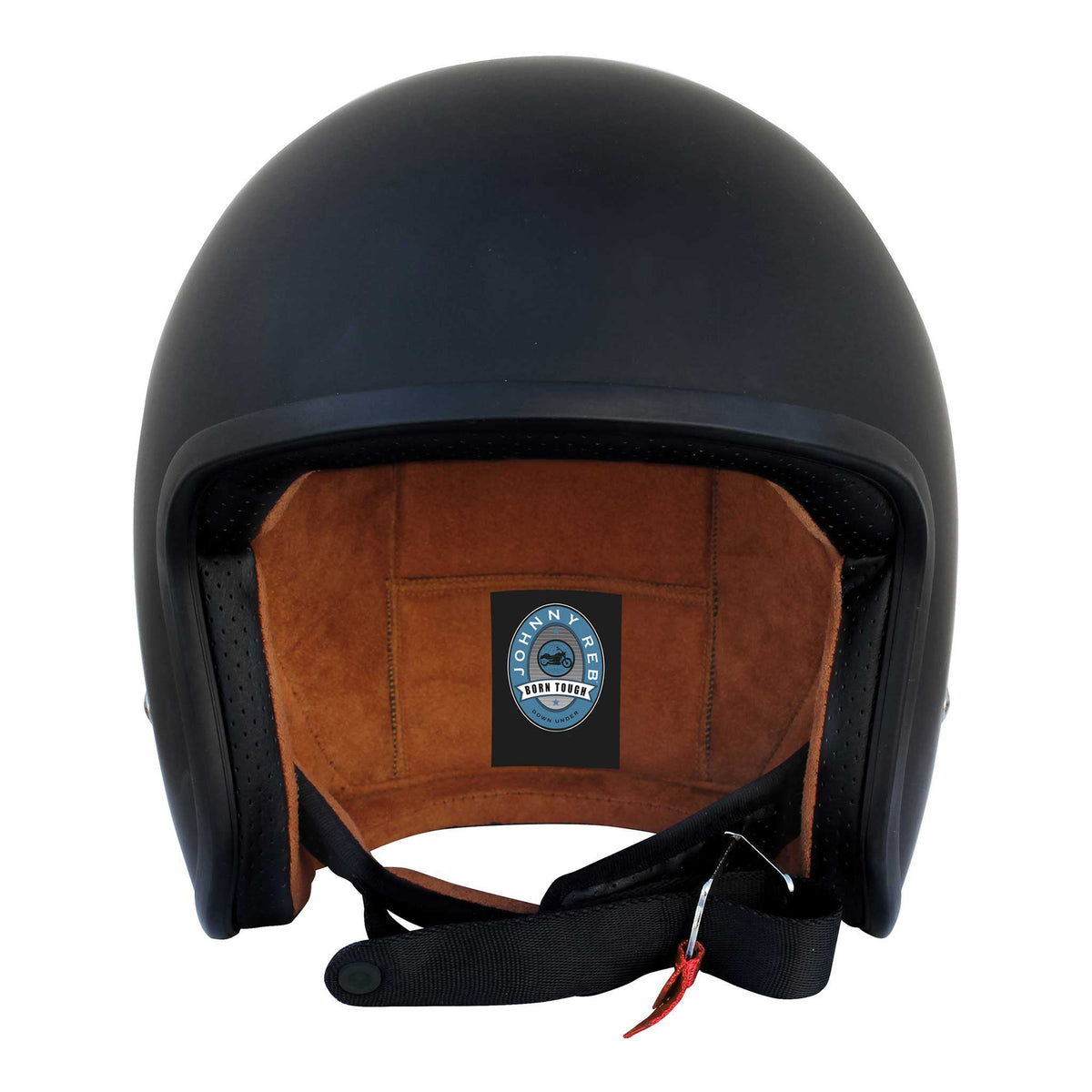Johnny Reb Burke Open Face Helmet - Black/Brown (JRH10001) - product image 1