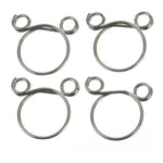 All Balls Racing Fuel Hose Clamp Kit (4 Pack)