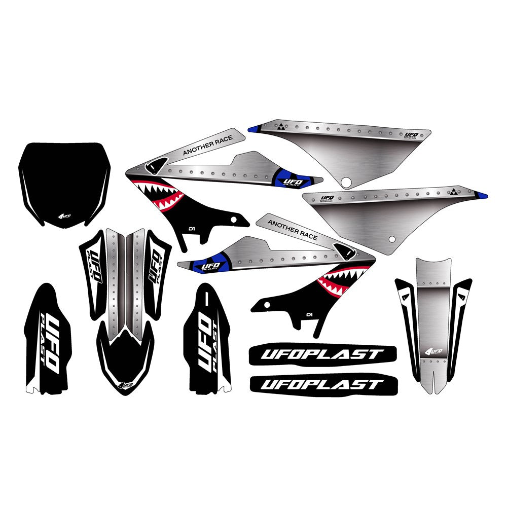UFO YAMAHA DECALS KIT YZ125/250 23 THUNDER BLK 