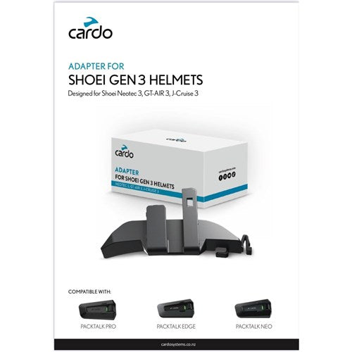 CARDO SHOEI GEN 3 HELMETS ADAPTER  - FOR PACKTALK NEO/EDGE/PRO