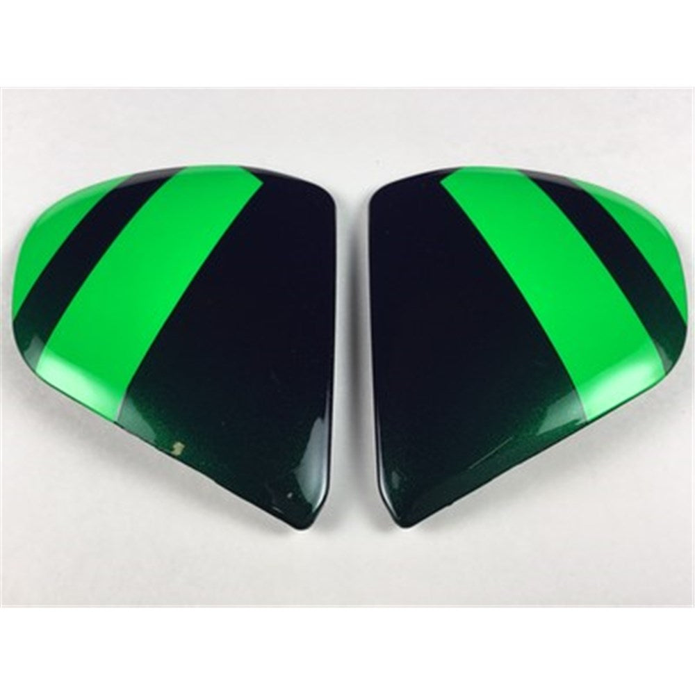 ARAI CHASER-X SIDE-PODS FENCE GLOSS GREEN/BLK (SET) #