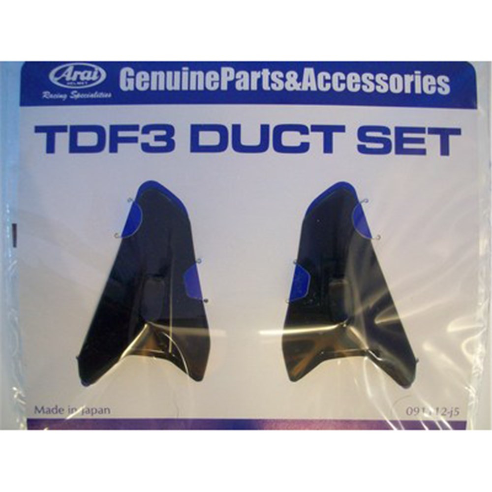 ARAI TDF DUCT-3 BLK (SET)