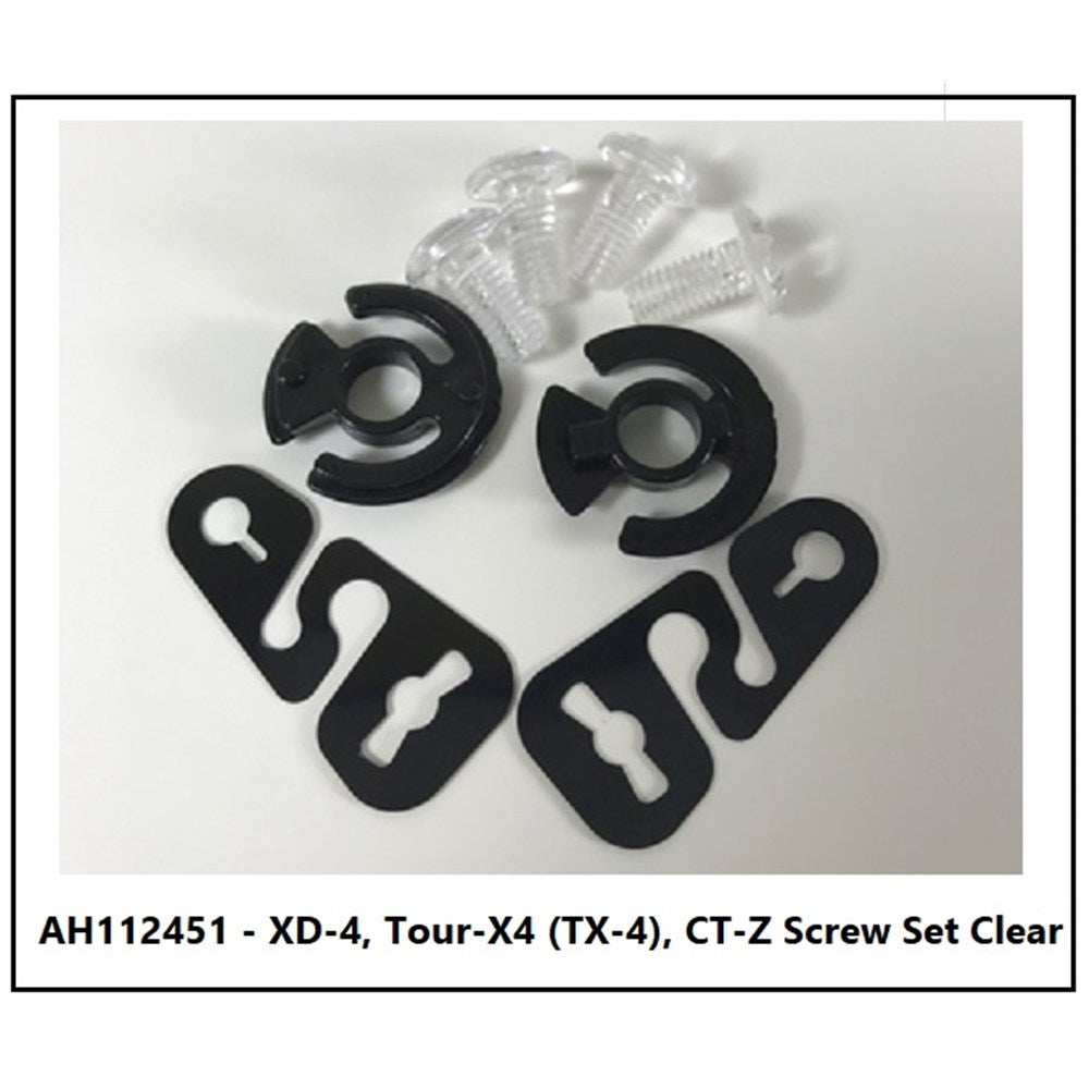 ARAI TOUR-X/XD-4 R/MENT SCREW CLEAR (SET)