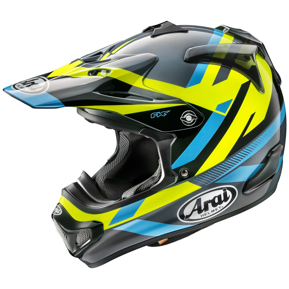 ARAI VX-PRO 4 MACHINE BLU/YEL (LG)  [ONC01] #