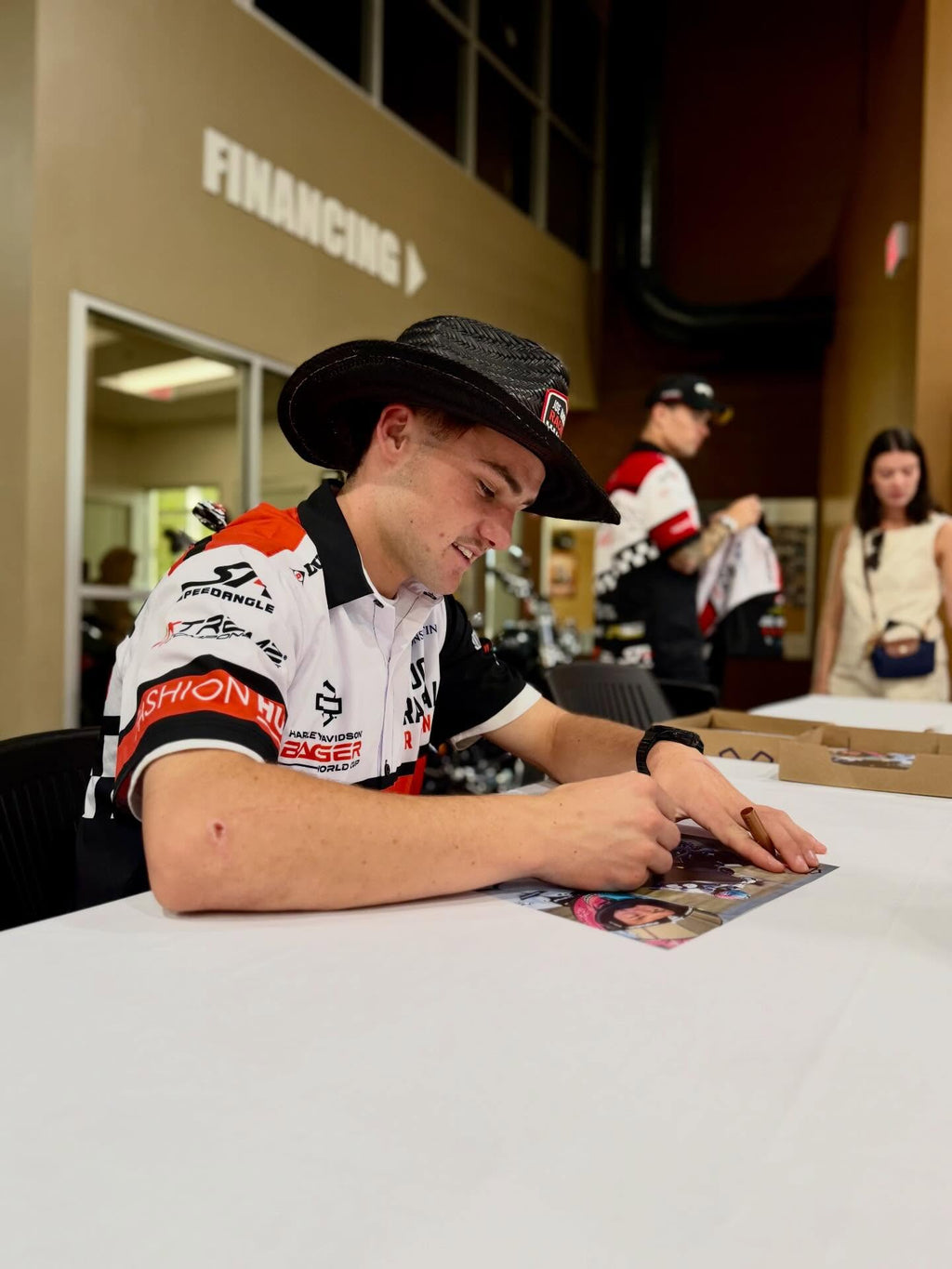 Joe Rascal Racing Straw Cowboy Hat