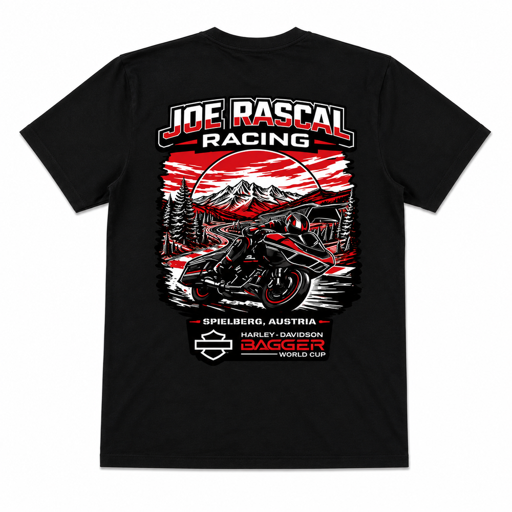 Joe Rascal Racing Austria Bagger World Cup Limited Edition Tee - Black