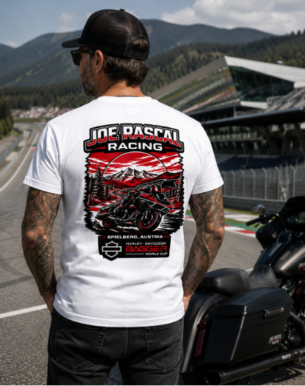 Joe Rascal Racing Austria Bagger World Cup Limited Edition Tee - White