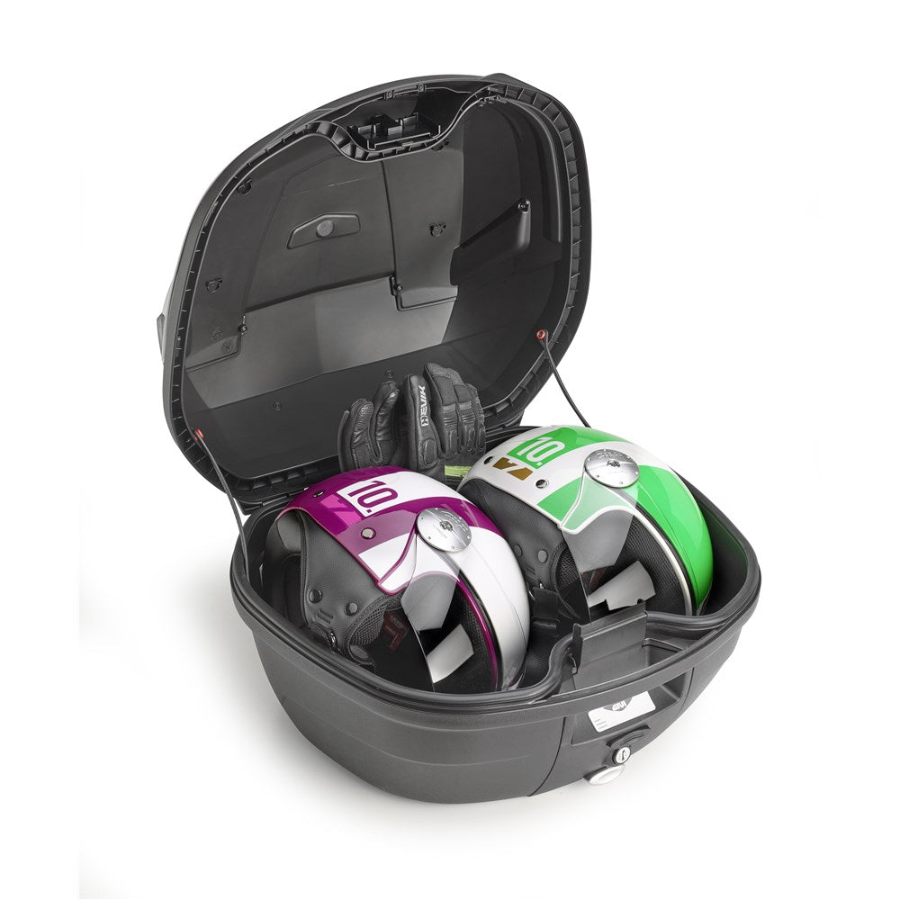 GIVI MONOLOCK TOPCASE 37L BLACK/RED - INCLUDES UNIVERSAL PLATE