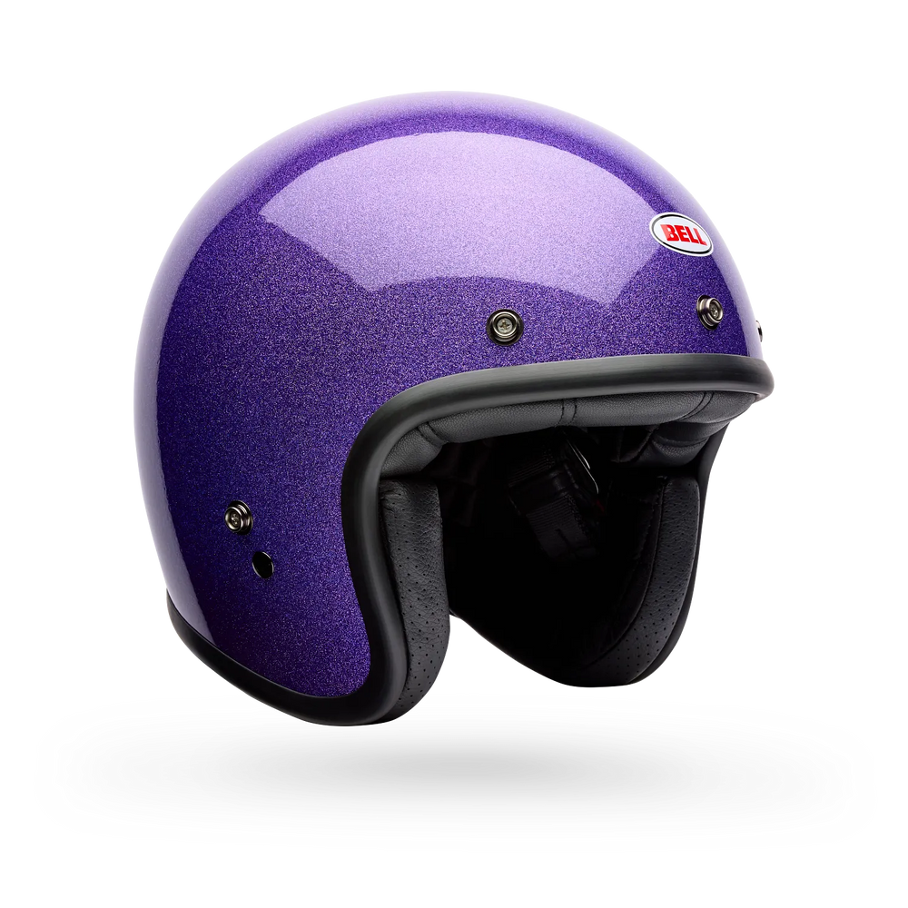 Bell Helmets Custom 500 Helmet – Purple Flake - Retro Style