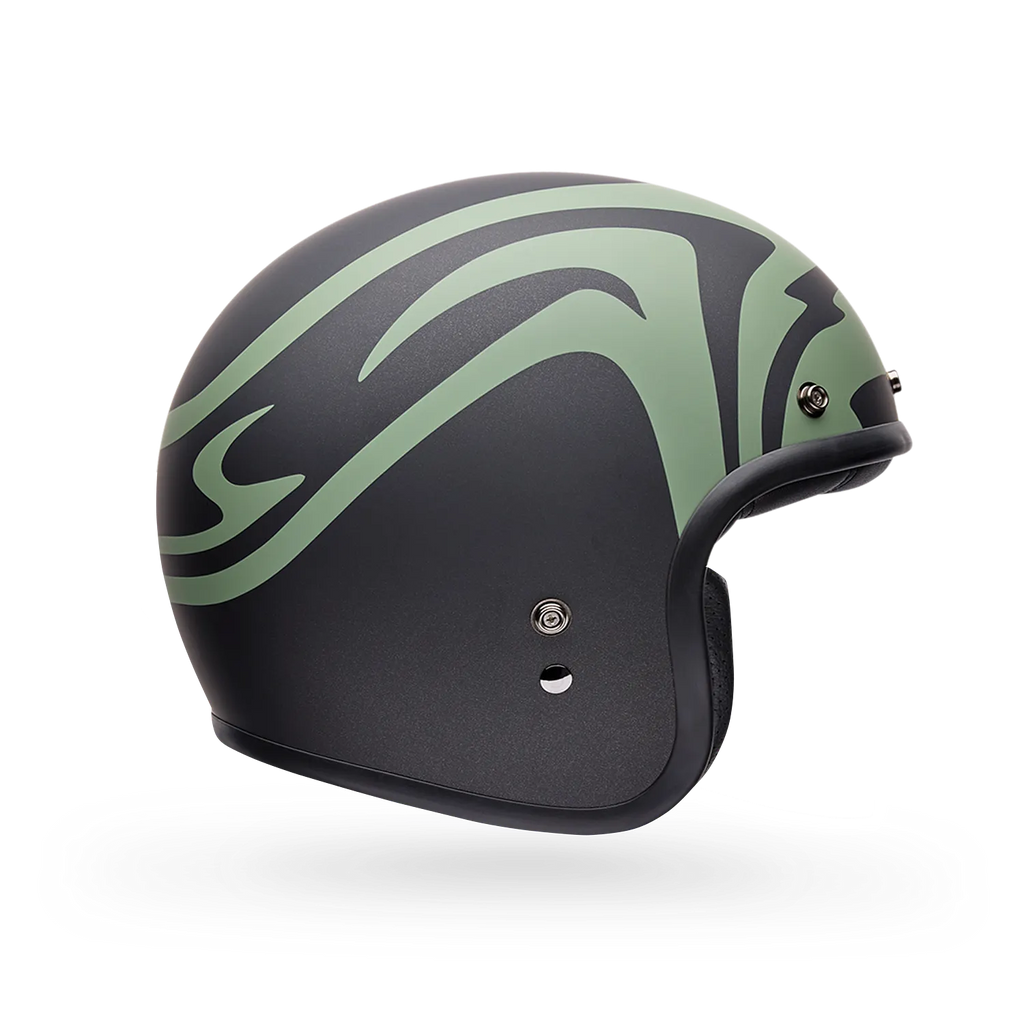 Bell Helmets - Custom 500 Helmet – Slap Black - Retro Style