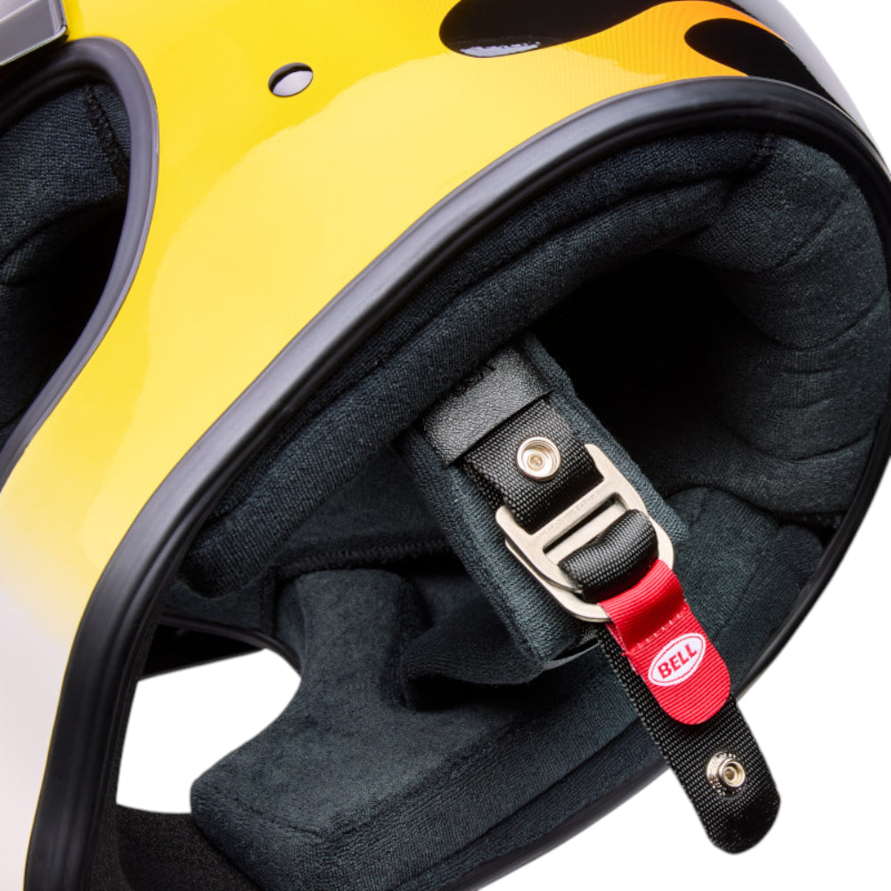 Bell Helmets - Moto-3 Helmet – Flint Yellow/Black Flame