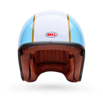Bell Helmets - TX-501 Rally White/Blue Open-Face Helmet w/ Internal Sun-Visor
