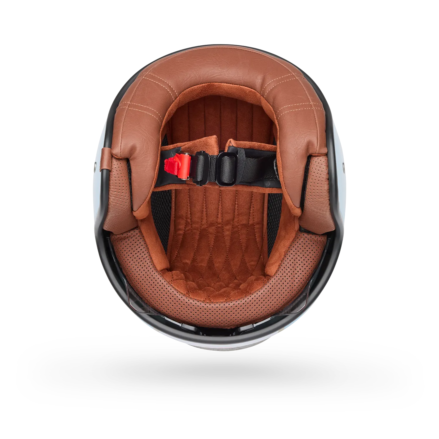 Bell Helmets - TX-501 Rally White/Blue Open-Face Helmet w/ Internal Sun-Visor