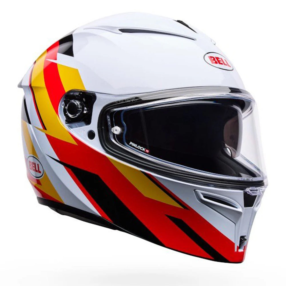 Bell Helmets Lithium Nova White/Red Full-Face Helmet