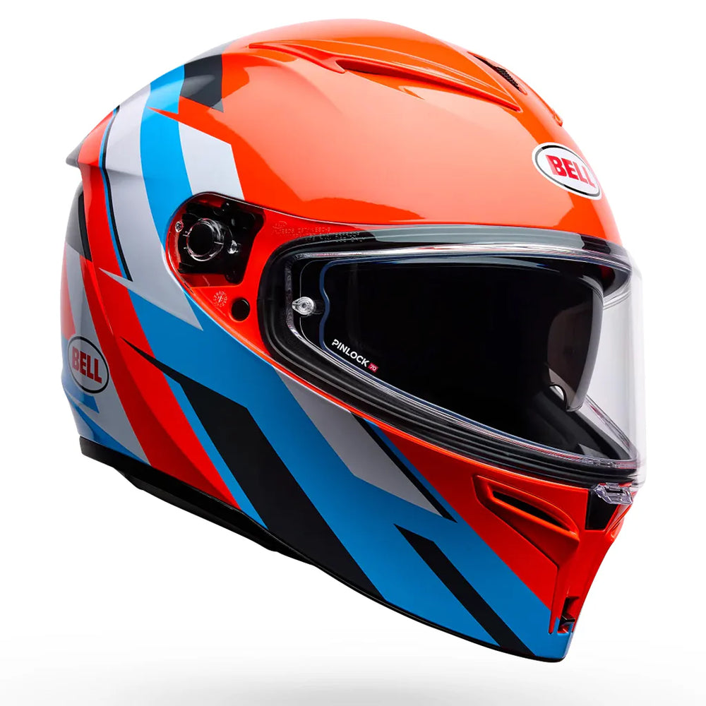 Bell Lithium Nova Orange/Blue Full-Face Helmet