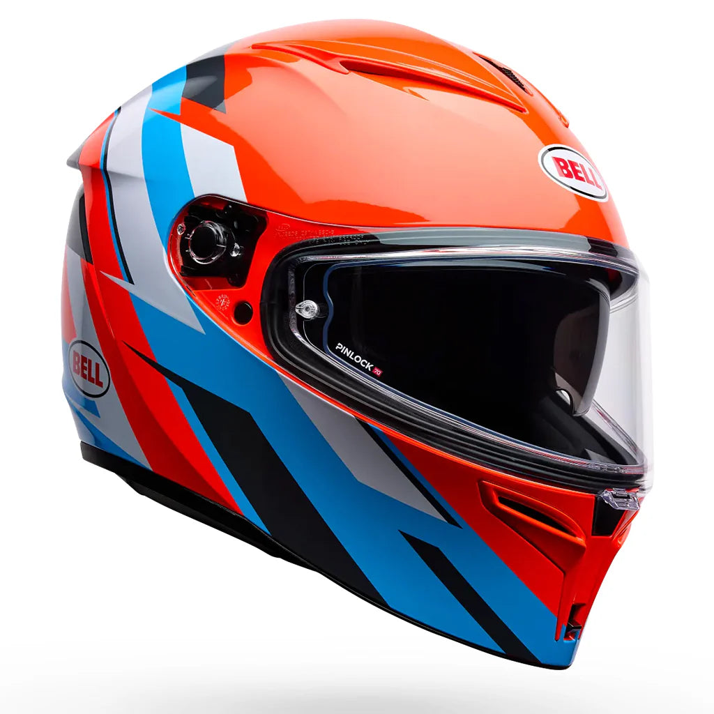 Bell Lithium Nova Orange/Blue Full-Face Helmet